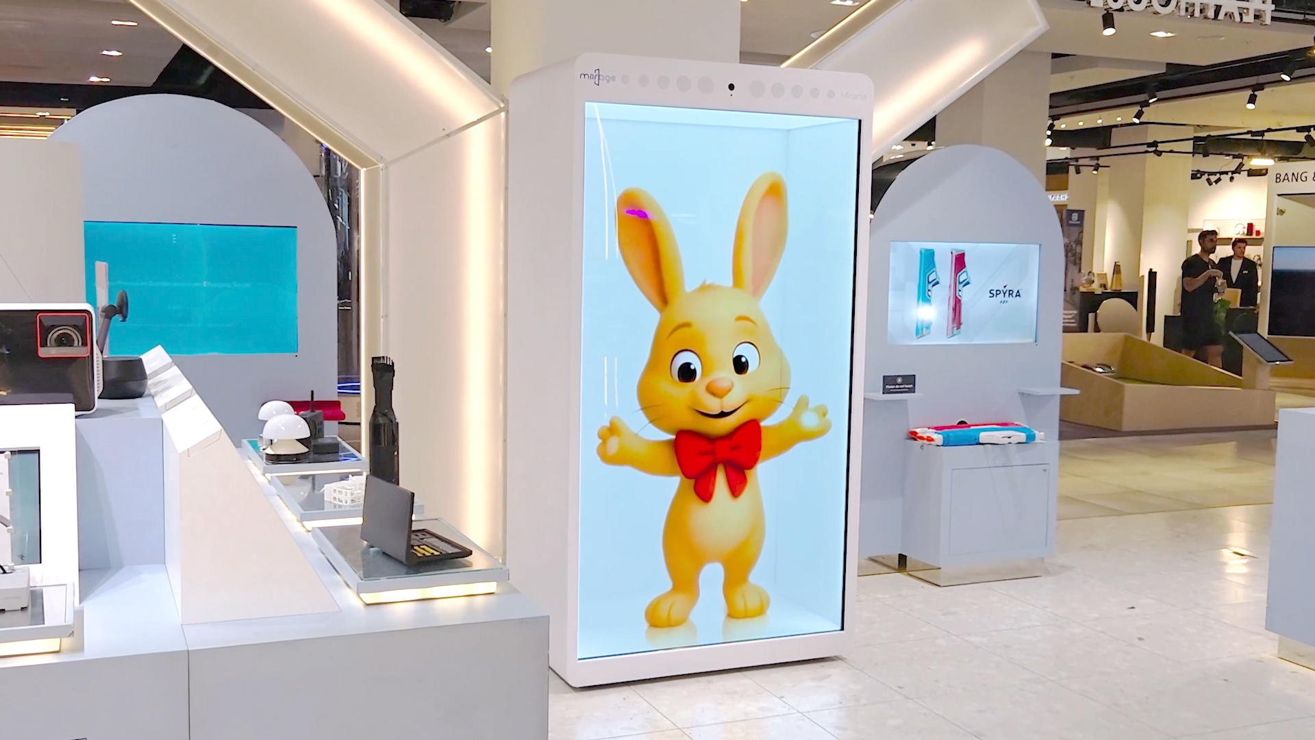 Miirage Miracle holographic display for advertising and AI avatar experiences